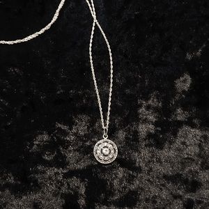 Antique Jewelry - Antique Sterling Silver Sparkle Necklace Antique Jewelry - Antique Sterling Silver Sparkle Necklace
